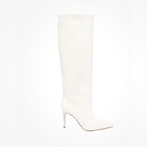 $880 Paris Texas Women's White Knee High Boots ,Bootie Shoe Size EU 39 / US 8.5